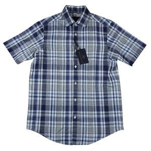 Hart Schaffner Marx Blue Button Up Mens S